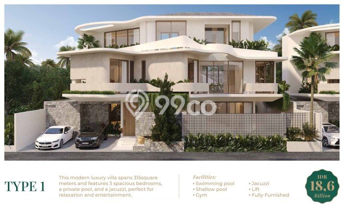 Vila Kawasan Kuta, Luas 352m2m², Area Premium Vila Kawasan Kuta, Luas 352m2m², Area Premium