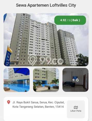 Unit Apartemen 1 Kamar & 1 Kamar Mandi Dijual di Ciputat, Tangerang Selatan Unit Apartemen 1 Kamar & 1 Kamar Mandi Dijual di Ciputat, Tangerang Selatan