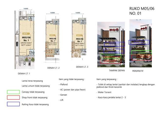 Ruko untuk Disewa di Pusat Tangerang Luas Bangunan 1394m2 Ruko untuk Disewa di Pusat Tangerang Luas Bangunan 1394m2