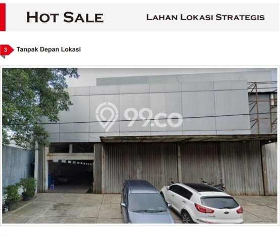 Dijual Tanah di Jakarta Pusat, Luas 2269m2 - Dijual Tanah di Jakarta Pusat, Luas 2269m2 -
