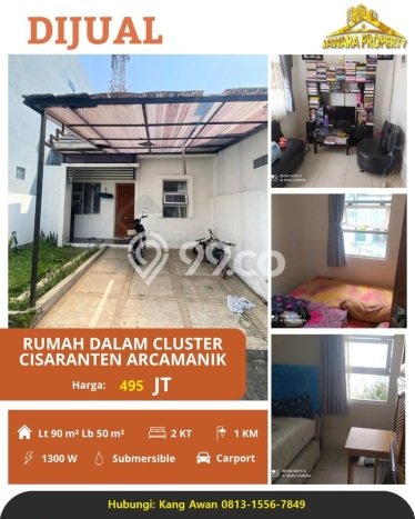 Rumah Berkualitas dengan Luas Tanah 90m2m² di Lingkungan Asri Arcamanik, Bandung Rumah Berkualitas dengan Luas Tanah 90m2m² di Lingkungan Asri Arcamanik, Bandung