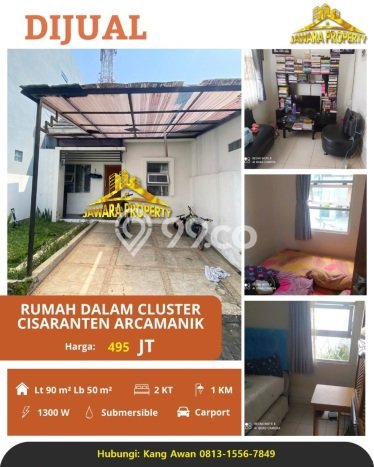 Rumah Sederhana Dijual Lokasi Arcamanik 2 Kamar dengan Luas Tanah 90m2 Rumah Sederhana Dijual Lokasi Arcamanik 2 Kamar dengan Luas Tanah 90m2