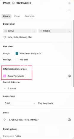 Dijual Tanah di Kuta Badung Luas 2000m2 SHM Dijual Tanah di Kuta Badung Luas 2000m2 SHM