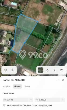 Tanah Dijual Area Strategis di Sanur Denpasar 7100m2 Tanah Dijual Area Strategis di Sanur Denpasar 7100m2