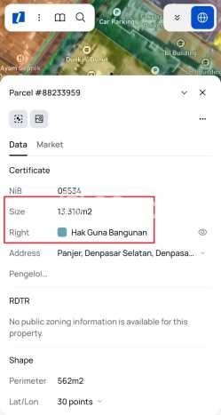 Kavling Tanah di Denpasar Timur Dijual Luas 13310m2 Legalitas SHM Kavling Tanah di Denpasar Timur Dijual Luas 13310m2 Legalitas SHM