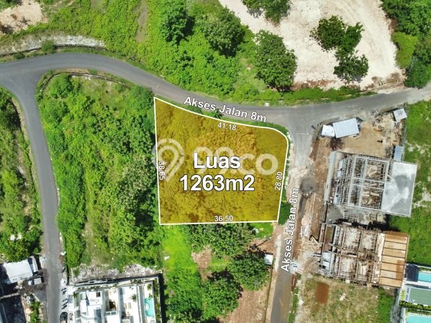 Untuk Dijual Tanah di Badung, Luas 1263m2 SHM Untuk Dijual Tanah di Badung, Luas 1263m2 SHM