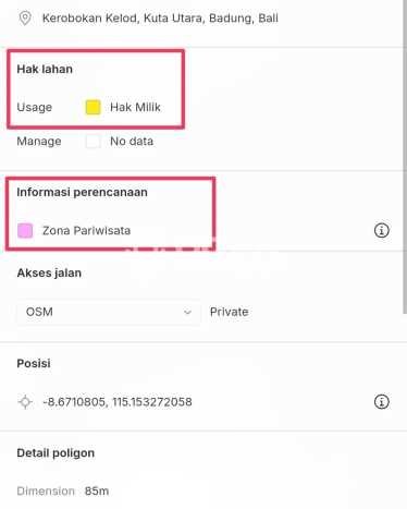 Tanah Siap Bangun Dijual di Badung Punya Luas 472m2 Tanah Siap Bangun Dijual di Badung Punya Luas 472m2