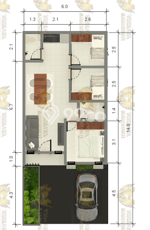 Rumah Minimalis Dijual di Tabanan 2 Kamar dengan LT 38m2 Rumah Minimalis Dijual di Tabanan 2 Kamar dengan LT 38m2