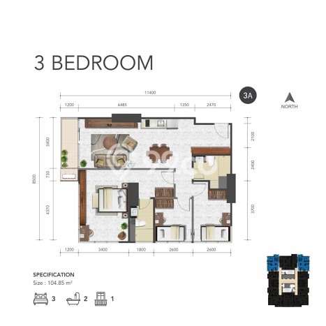 Untuk Dijual Apartemen Eksklusif 3 Bedroom di Jakarta Selatan Dekat ke Fasilitas Publik Untuk Dijual Apartemen Eksklusif 3 Bedroom di Jakarta Selatan Dekat ke Fasilitas Publik