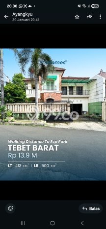 Rumah Mewah Siap Huni LT 413m2 di Tebet, Jakarta Selatan Rumah Mewah Siap Huni LT 413m2 di Tebet, Jakarta Selatan