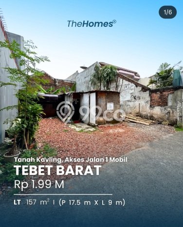 Dijual Tanah Area Berkembang Kawasan Tebet, Luas 157m2m², Akses Tebet, Jakarta Selatan, Jakarta Selatan Dijual Tanah Area Berkembang Kawasan Tebet, Luas 157m2m², Akses Tebet, Jakarta Selatan, Jakarta Selatan