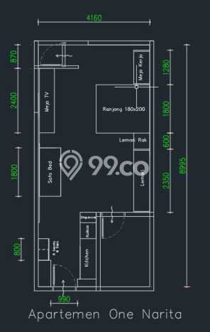 Apartemen Favorit Modern Dijual di Tangerang dengan 1 Kamar Tidur Apartemen Favorit Modern Dijual di Tangerang dengan 1 Kamar Tidur