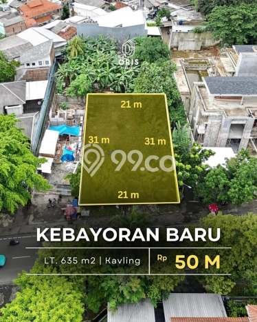 Lahan Strategis di Kebayoran Baru Dijual dengan Luas 635m2 Lahan Strategis di Kebayoran Baru Dijual dengan Luas 635m2