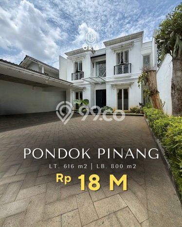 Hunian Mewah LB 800m2 Siap Pakai Desain Elegan di Pondok Pinang, Jakarta Selatan Hunian Mewah LB 800m2 Siap Pakai Desain Elegan di Pondok Pinang, Jakarta Selatan