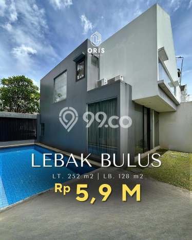 For Sale! Luxury House LT 252m2 Desain Modern di Lebak Bulus For Sale! Luxury House LT 252m2 Desain Modern di Lebak Bulus