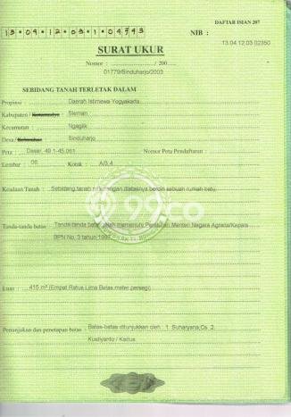 Jual Tanah Area Prospektif Kawasan Depok, Luas 415m2m², Akses Depok, Sleman, Sleman Jual Tanah Area Prospektif Kawasan Depok, Luas 415m2m², Akses Depok, Sleman, Sleman