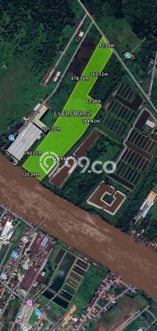 Lahan untuk Dijual di Pontianak Kota Pontianak Luas 81080m2 Lahan untuk Dijual di Pontianak Kota Pontianak Luas 81080m2