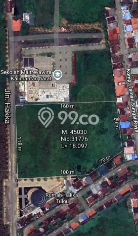 Kavling Tanah di Pontianak Kota Dijual Luas 18097m2 Legalitas SHM Kavling Tanah di Pontianak Kota Dijual Luas 18097m2 Legalitas SHM