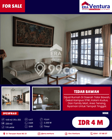 Hunian Elit LB 220m2 Siap Pakai Desain Elegan di Tidar, Malang Hunian Elit LB 220m2 Siap Pakai Desain Elegan di Tidar, Malang