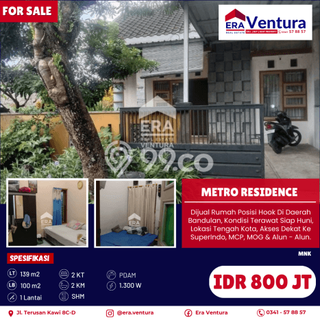 Rumah Modern 2 KT LT 139m2 di Bandulan Rumah Modern 2 KT LT 139m2 di Bandulan