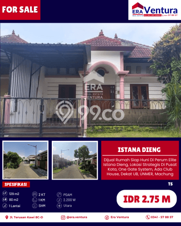 Dijual Rumah Mewah Megah Dengan View Cantik di Dieng, Malang Dijual Rumah Mewah Megah Dengan View Cantik di Dieng, Malang