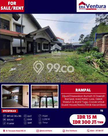 Disewakan Rumah Harga Terjangkau di Rampal Celaket Malang dengan 8 Kamar Tidur Disewakan Rumah Harga Terjangkau di Rampal Celaket Malang dengan 8 Kamar Tidur