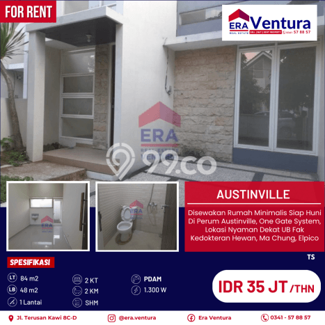 Sewa Rumah Harga Terjangkau di Dieng Malang Punya 2 Kamar Tidur Sewa Rumah Harga Terjangkau di Dieng Malang Punya 2 Kamar Tidur