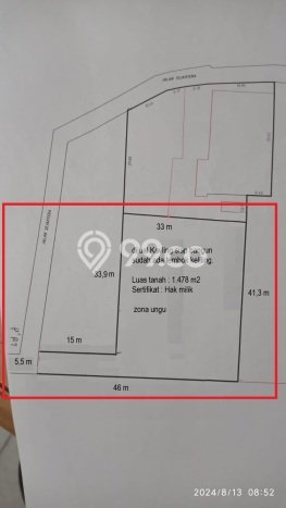 Tanah untuk Dijual Lokasi Cengkareng, Jakarta Barat Luas 1478m2 - Tanah untuk Dijual Lokasi Cengkareng, Jakarta Barat Luas 1478m2 -