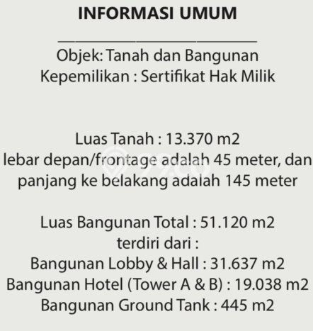 LOKASI TERBAIK! Hotel di Denpasar Utara, Luas 51120m2m², Jalan Utama LOKASI TERBAIK! Hotel di Denpasar Utara, Luas 51120m2m², Jalan Utama