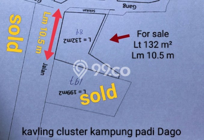 Jarang Ada! Tanah di Coblong Punya Luas 132m2 SHM Jarang Ada! Tanah di Coblong Punya Luas 132m2 SHM