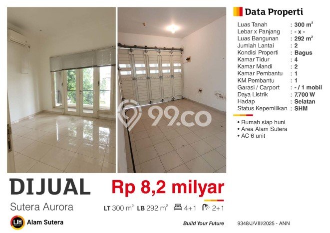 Hunian Super Mewah dengan Akses Paling Strategis di Alam Sutera, Tangerang Hunian Super Mewah dengan Akses Paling Strategis di Alam Sutera, Tangerang