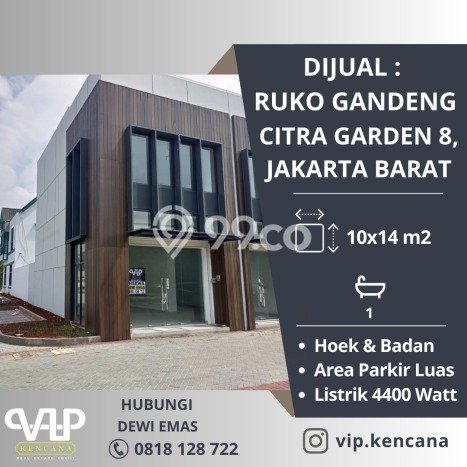 Ruko Dijual di Jakarta Barat LT 140m2 & LB 175m2 Lokasi Terbaik! Ruko Dijual di Jakarta Barat LT 140m2 & LB 175m2 Lokasi Terbaik!