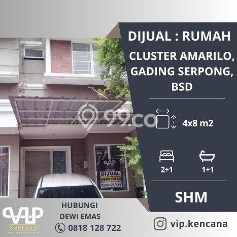 Jual Rumah Eksklusif 2 KT di Gading Serpong, Tangerang Jual Rumah Eksklusif 2 KT di Gading Serpong, Tangerang
