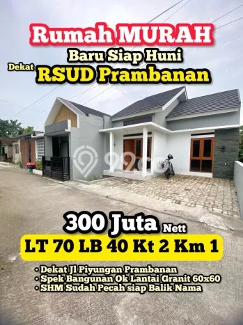 Rumah Murah Dijual Area Prambanan, Sleman Harga Rp 300 Juta Rumah Murah Dijual Area Prambanan, Sleman Harga Rp 300 Juta