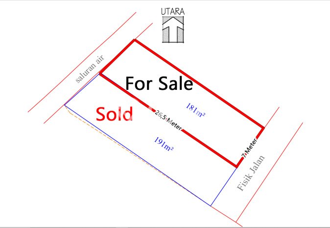 Tanah Dijual Area Strategis di Jimbaran Badung 181m2 Tanah Dijual Area Strategis di Jimbaran Badung 181m2