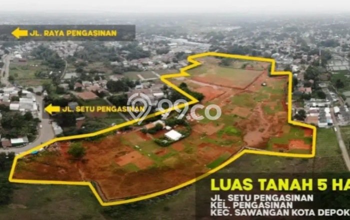 Lahan Dijual Lokasi Sawangan, Depok dengan Luas Tanah 50000m2 dan Status SHM Lahan Dijual Lokasi Sawangan, Depok dengan Luas Tanah 50000m2 dan Status SHM