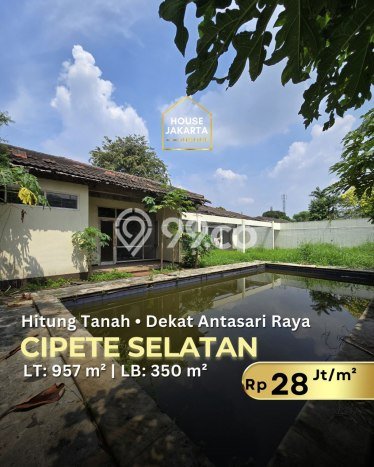 Tanah Kavling Dijual di Jakarta Selatan dengan Spesifikasi 957m2 Tanah Kavling Dijual di Jakarta Selatan dengan Spesifikasi 957m2