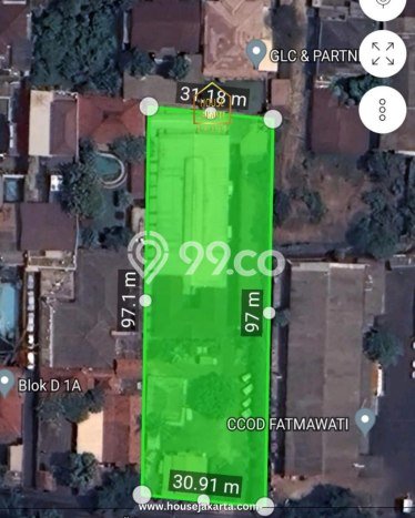 Untuk Dijual Tanah 3000m2 di Lebak Bulus, Jakarta Selatan Untuk Dijual Tanah 3000m2 di Lebak Bulus, Jakarta Selatan