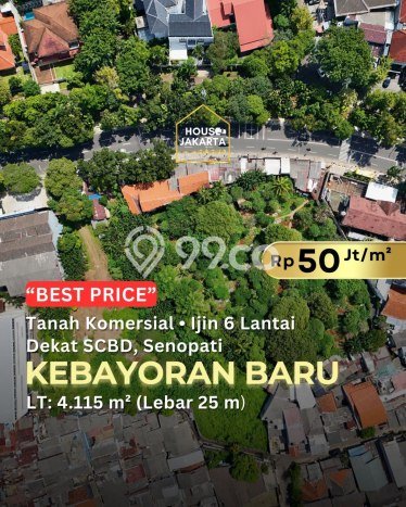 Tanah untuk Dijual Lokasi Kebayoran Baru, Jakarta Selatan Luas 4115m2 - Tanah untuk Dijual Lokasi Kebayoran Baru, Jakarta Selatan Luas 4115m2 -