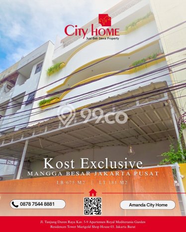 Kos-kosan Dijual di Mangga Besar Jakarta Barat Luas 675m2 Kos-kosan Dijual di Mangga Besar Jakarta Barat Luas 675m2
