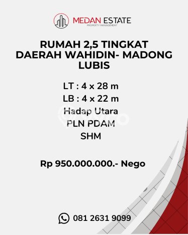 Dijual Rumah Strategis Bagus Punya 0 KT di Medan Area Medan - Dijual Rumah Strategis Bagus Punya 0 KT di Medan Area Medan -