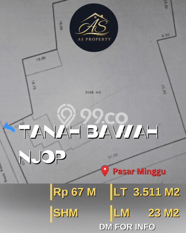 Lahan Kosong Dijual di Jakarta Selatan dengan Area 3511m2 Lahan Kosong Dijual di Jakarta Selatan dengan Area 3511m2