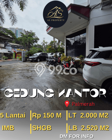 Kantor Dijual Lokasi Emas di Palmerah Luas 2520m2 Kantor Dijual Lokasi Emas di Palmerah Luas 2520m2
