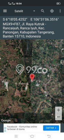 Jarang Ada! Tanah di Panongan Punya Luas 19645m2 SHM Jarang Ada! Tanah di Panongan Punya Luas 19645m2 SHM