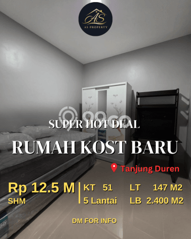 Kost Dijual Lokasi Strategis Tanjung Duren Utara Jakarta Barat 51 Kamar Tidur Kost Dijual Lokasi Strategis Tanjung Duren Utara Jakarta Barat 51 Kamar Tidur