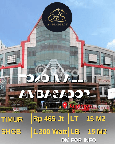 Komersial Dijual di Prime Area Jakarta Selatan Luas 15m2 Komersial Dijual di Prime Area Jakarta Selatan Luas 15m2