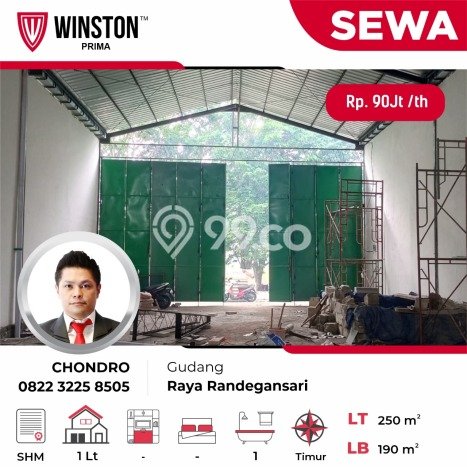 Gudang bagus disewakan di Menganti Gresik dengan LB 190m2 harga sewa terbaik Gudang bagus disewakan di Menganti Gresik dengan LB 190m2 harga sewa terbaik