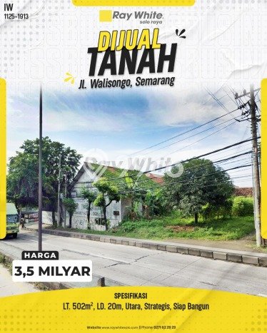 Tanah Dijual Lokasi Mijen, Semarang Luas 502m2 Legalitas Aman Tanah Dijual Lokasi Mijen, Semarang Luas 502m2 Legalitas Aman