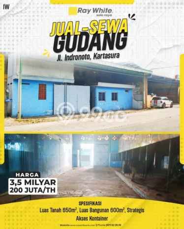 KAWASAN BISNIS! Gudang di Kartasura, Luas 600m², Akses Raya KAWASAN BISNIS! Gudang di Kartasura, Luas 600m², Akses Raya