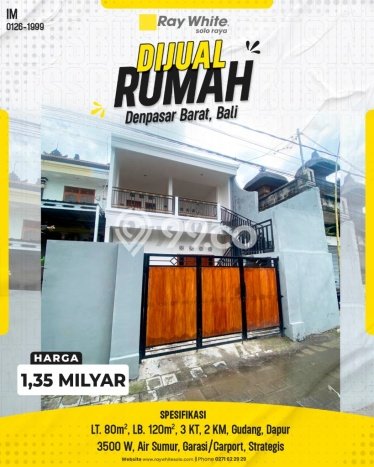 Dijual Cepat Rumah Bagus Siap Huni LB 120m2 di Denpasar Barat, Denpasar Dijual Cepat Rumah Bagus Siap Huni LB 120m2 di Denpasar Barat, Denpasar